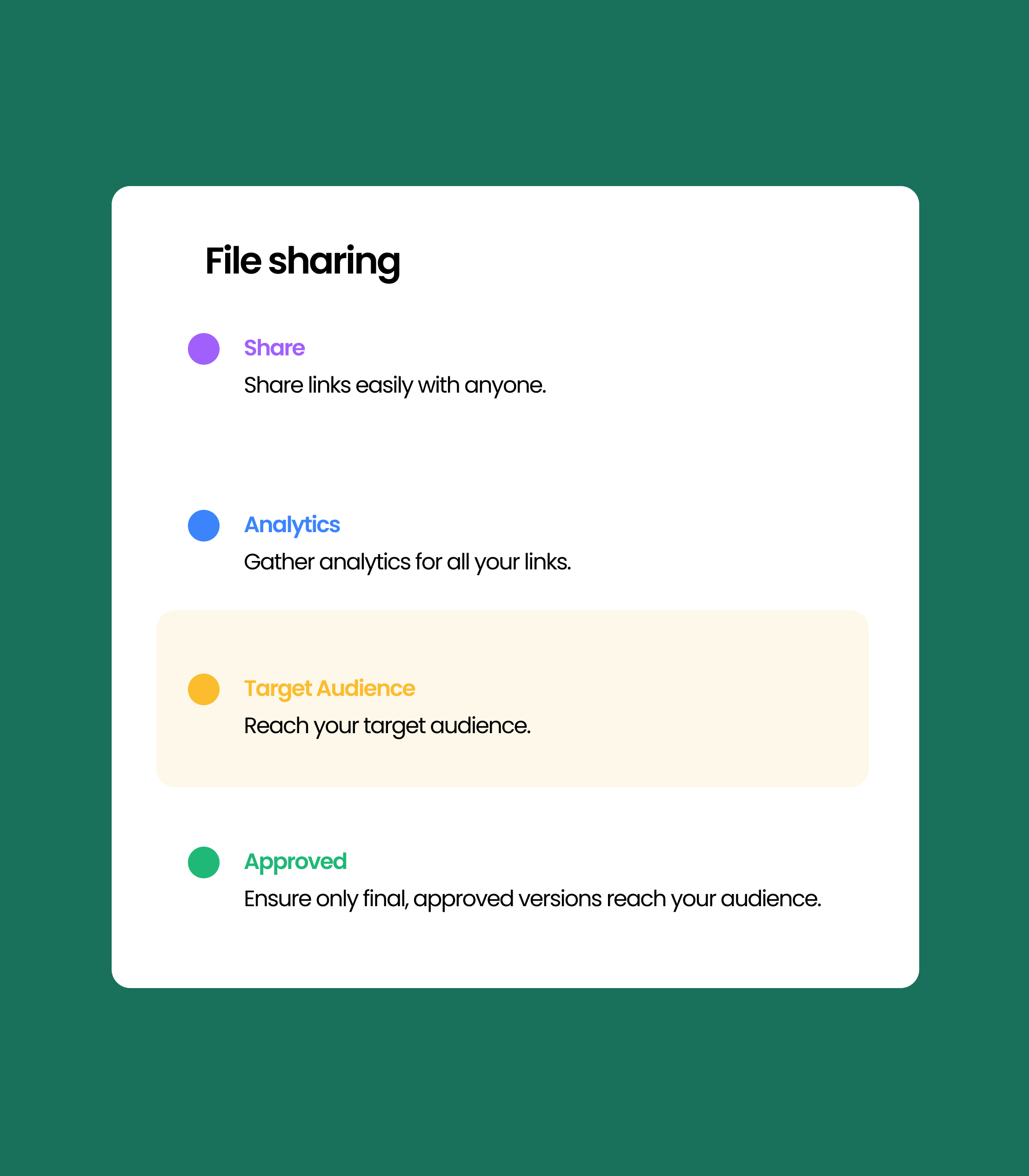 Share files quickly and confidently in minutes